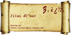 Zilai Ábel névjegykártya
